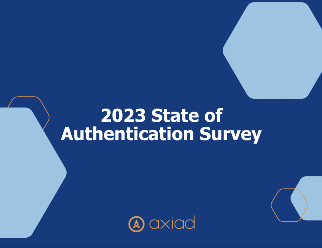Cover page for the 2023 State of Authentication Survey Report
