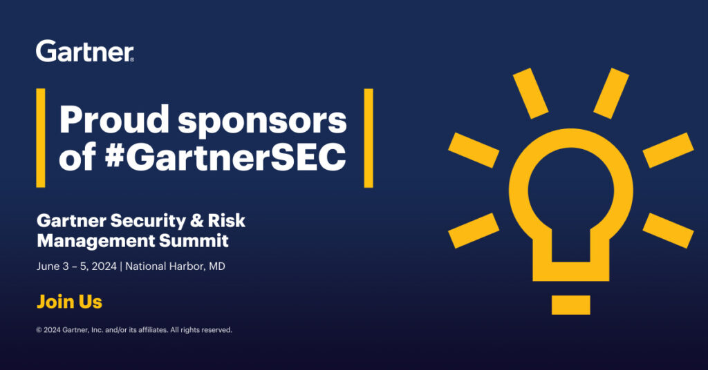 Invitation to join us at the Gartner SEC conference